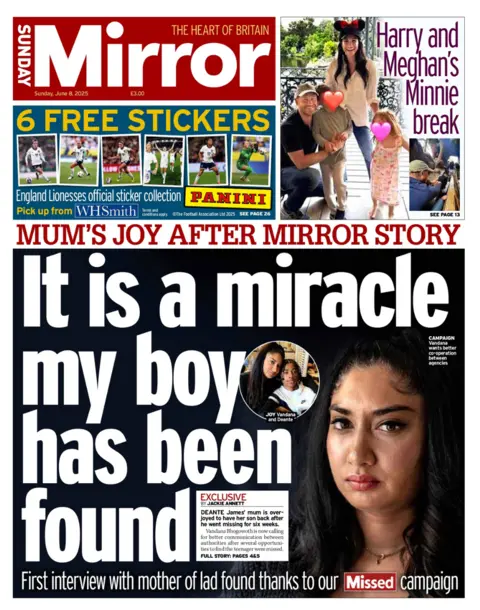  "It is a miracle my boy has been found'