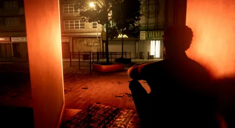 One to One Development Trust A virtual reality landscape with a person sat on the floor