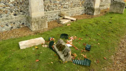 Peter Goodridge Masonry in the Elmswell church garden