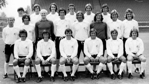 Fulham team of 1973 featuring Viv Busby