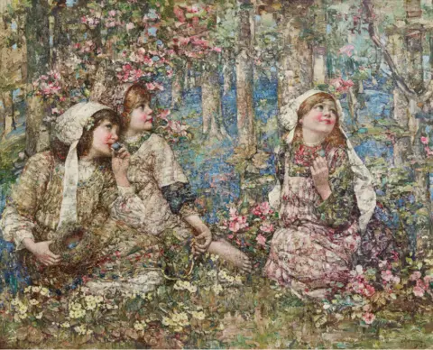 Lyon & Turnbull Voices In The Woodland by Edward Atkinson Hornel