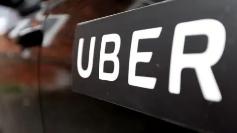 Getty Images Uber sign