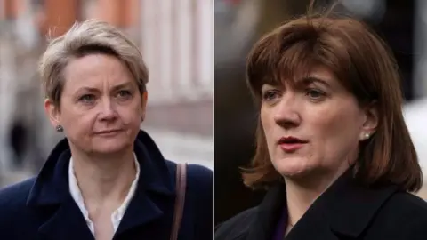 Getty Images Yvette Cooper and Nicky Morgan