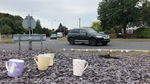 BBC Teacups and mugs on a roundabout