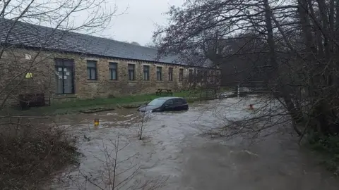 WYFRS Car submerged in water