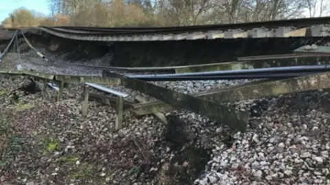 Network Rail Landslip