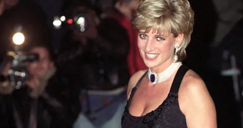 PA Media Princess Diana on the evening of 20 November 1995