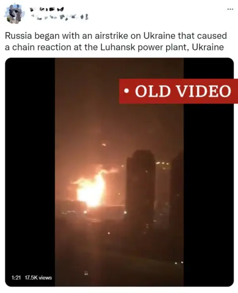 Twitter Video clip of the Tianjin port disaster passed off as an explosion in Ukraine