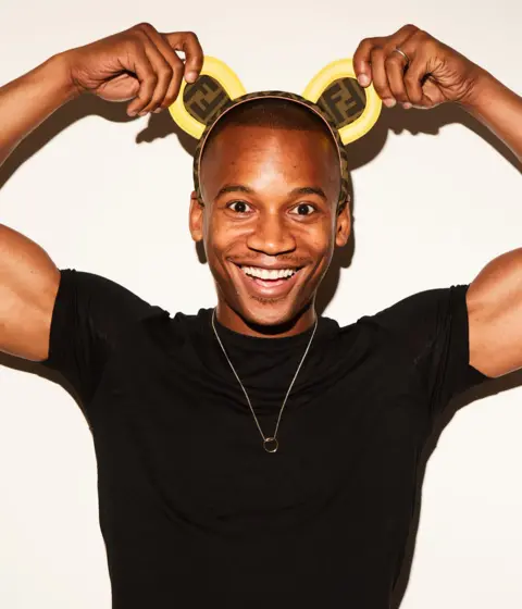 Children in Need Fendi modelled by Eric Underwood