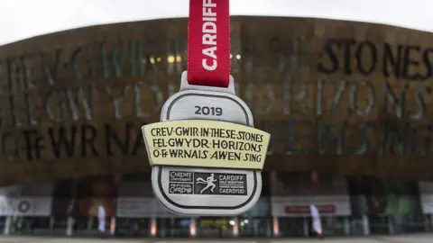 Huw Evans Agency finisher's medal