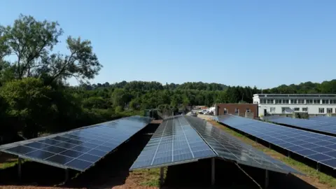 Welsh Water Solar installation in Cwmbran