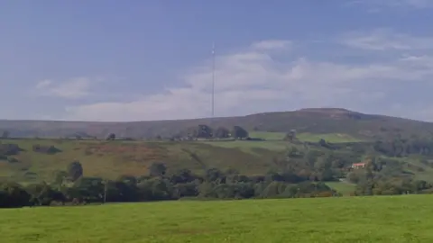 Google Bilsdale transmitter mast