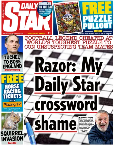  my regular  prima  crossword shame" connected  the beforehand   of the Daily Star newspaper