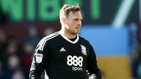 David Stockdale in action for Birmingham City.