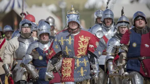 Cheltenham Media Re-enactment of Richard III at the battle