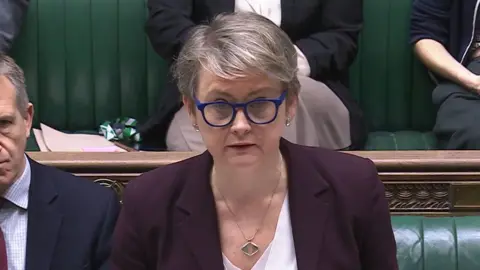 PA Media Yvette Cooper speaking in Parliament