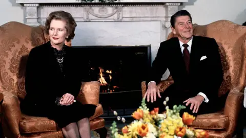 Getty Images UK Prime Minister Margaret Thatcher and US President Ronald Reagan in 1981