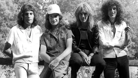 Rex Features Queen recorded Bohemian Rhapsody at Rockfield Studios in 1975