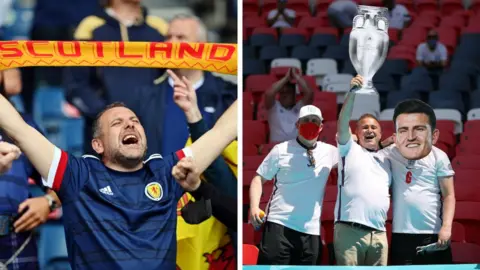 Reuters Scotland and England fans