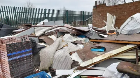 Middlesbrough Council Piles of waste dumped