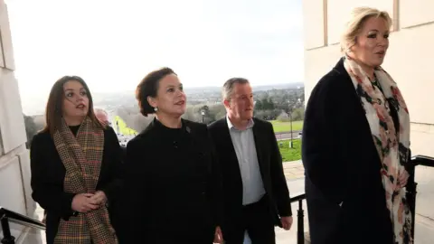 PACEMAKER Sinn Fein delegation arrives