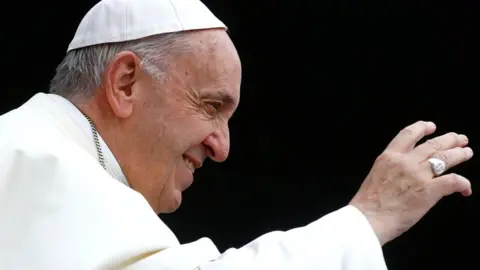 Reuters Pope Francis arrives to lead the Wednesday general audience in Saint Peter's square at the Vatican, on 23 May 2018
