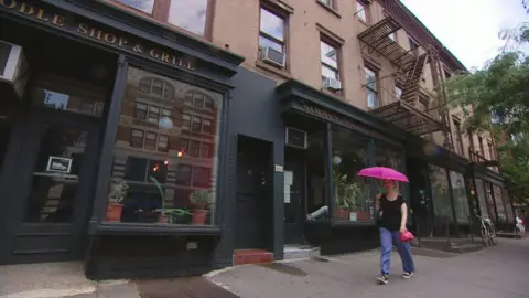 BBC The site of Murray Hall's last residence in New York