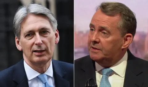 PA/BBC Philip Hammond and Liam Fox