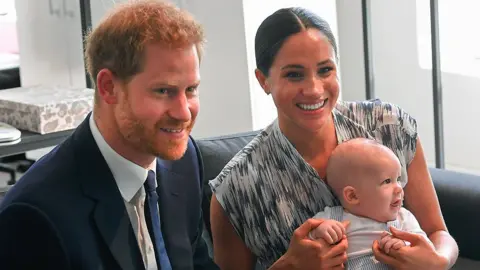 Getty Images Prince Harry, Meghan and Archie