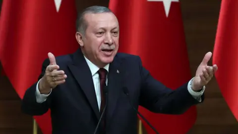 Getty Images Turkish President Recep Tayyip Erdogan