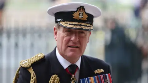 Head and shoulders shot of Adm Sir Ben Key in uniform