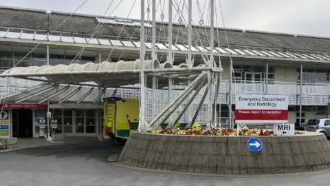 BBC Guernsey;s Accident and Emergency Ward entrance