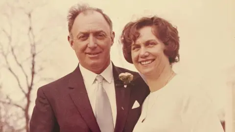 Jersey Heritage Iris and Gordon Prigent on their wedding day