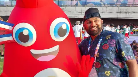 Supplied Dr Harj Singh at the Olympics