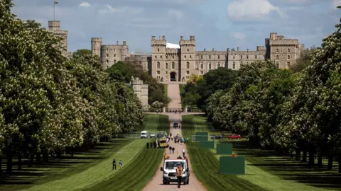 Getty Images Preparations at Windsor Castle