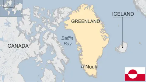 Map of Greenland