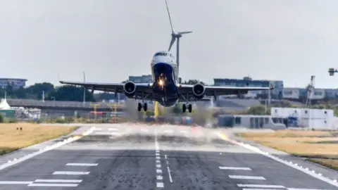 Getty Images A plane takes off from London City Airport