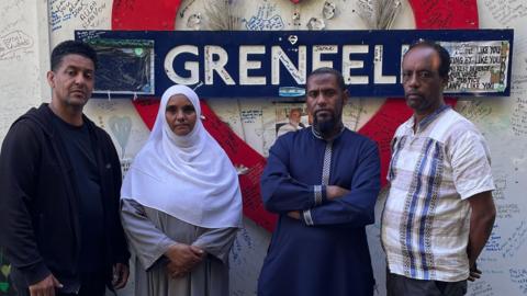 Members of the Grenfell Ethio-Eritrea Group by Grenfell Tower