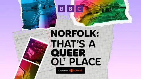 Artwork for the BBC Radio Norfolk sounds series, Norfolk: That's a Queer ol' Place.