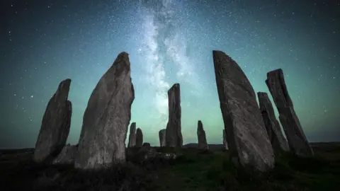 Josh Dury Photo of the stars above the Callanish Stones