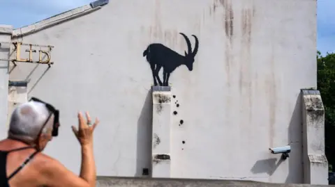 Getty Images Arte callejero de Banksy Goat en Richmond