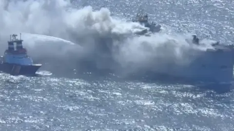 Fire breaks out on cargo ship off the Dutch coast