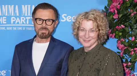 EPA Björn Ulvaeus pictured with he wife Christina Sas.