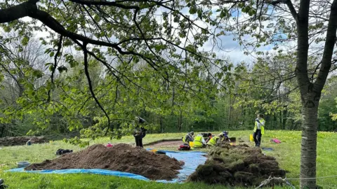 Wandlebury Country Park Digging at the park 