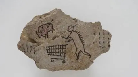 Banksy hoax caveman art to go back on display at British Museum