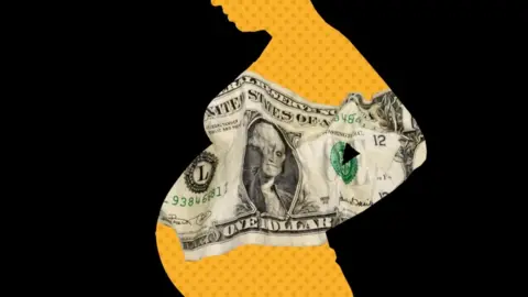 BBC Graphic of a pregnant woman