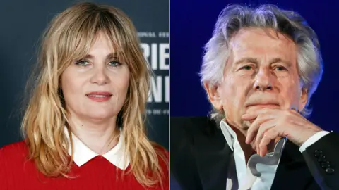 Getty Images Emmanuelle Seigner and Roman Polanski