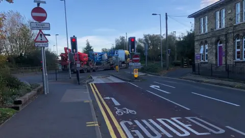 John Devine/BBC Guided bus signs