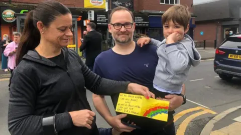 Nathalie Hodgkinson with her son Charlie