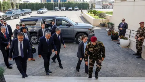 Reuters U.S. Secretary of State Antony Blinken is greeted by PLO Secretary General Hussein al-Sheikh as he arrives to meet with Palestinian President Mahmoud Abbas amid the ongoing conflict between Israel and the Palestinian Islamist group Hamas